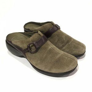 Rockport DMX  Leather Suede Slides Mules Women 7 M